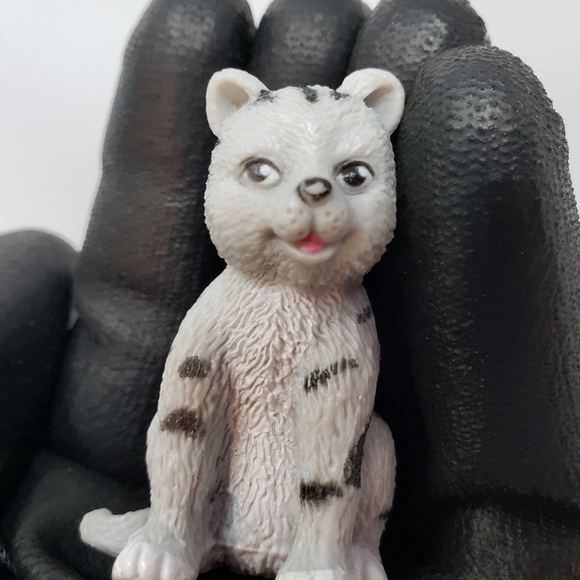 Kitty Kitten Cat Gray with Black Stripes Toy Figure - Picture 11 of 16